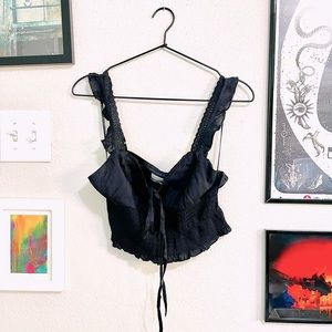 Urban Outfitters Frilly Ruffle Cami w/Buttons